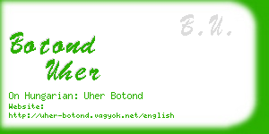 botond uher business card